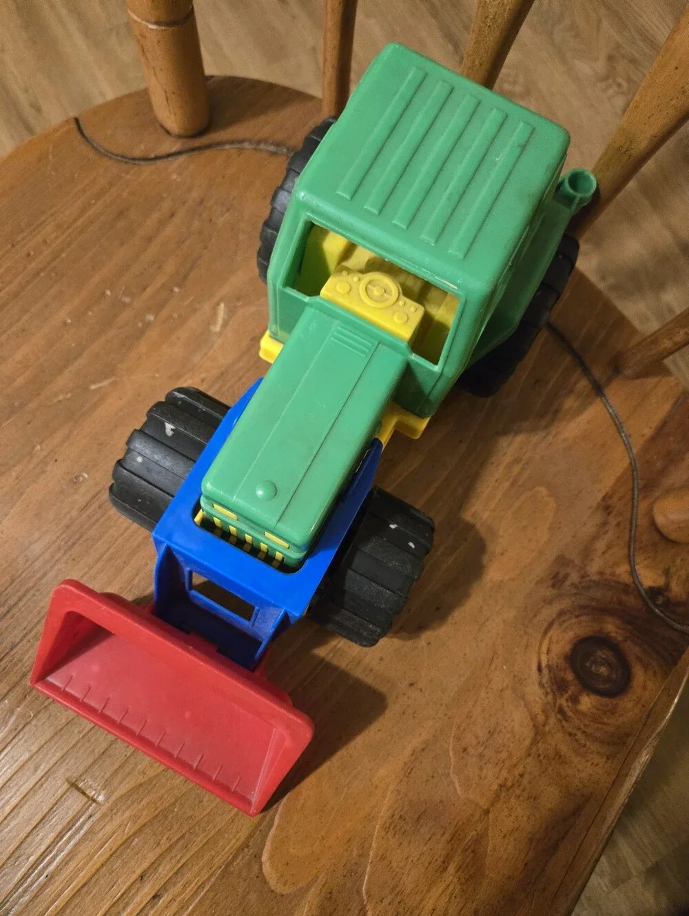 Vintage Androni Giocattoli Toy Tractor Front Loader Made in Italy Plastic